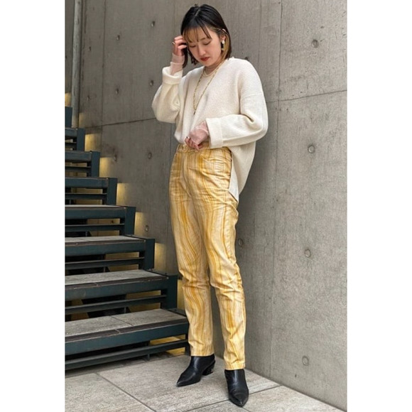 Paloma Wool High Waist Straight Leg Cotton Trousers Size 8 - Picture 3 of 13